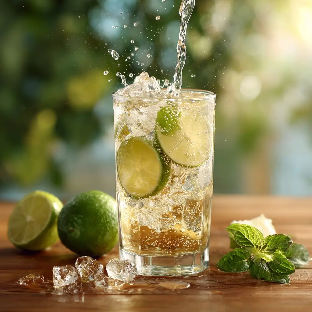 Finished Hugo Spritz Drink